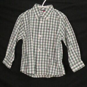 TOMMY HILFIGER | size 4 / 4T | Classic Plaid Button Down Shirt | Chest Pocket